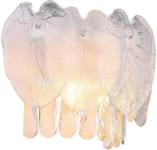 Globo Lighting Lamp Wall with Socket E14 Transparent 31.5x20.8cm
