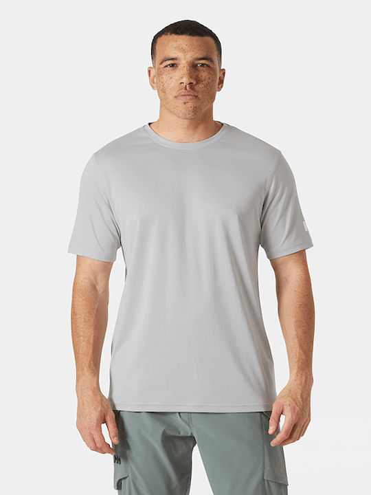 Helly Hansen Tech Αθλητικό T-shirt Γκρι