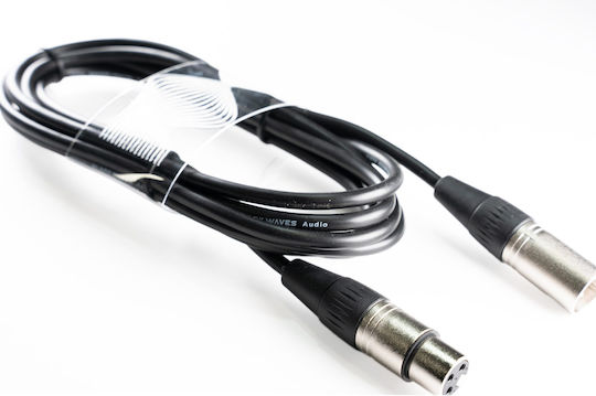 Welx Blackwaves CC XLR male to XLR female 6m Cable (BLACK WAVES-CC-SERIE-6M)