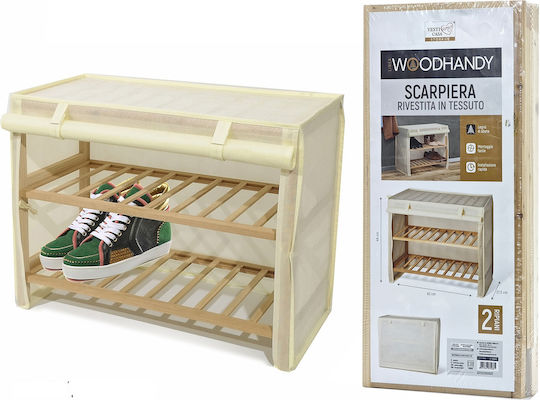 Woodhandy Stoff Schuhorganisatoren 63x27,5x49cm 06512598