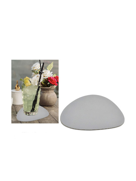 ArteLibre Suporturi pentru pahare Plastic Gri 12x10cm 4buc