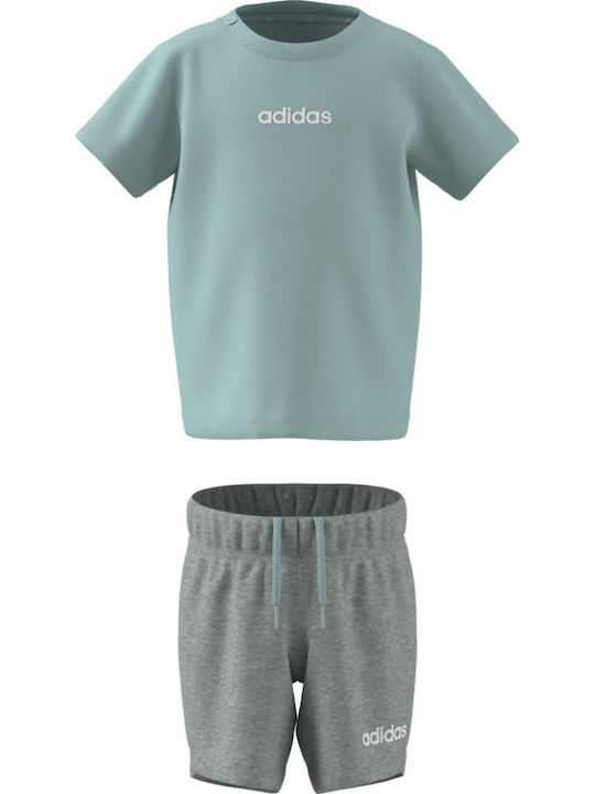 adidas Παιδικό Σετ με Σορτς Γκρι 2τμχ adidas Παιδικό Σετ με Σορτς Γκρι 2τμχ