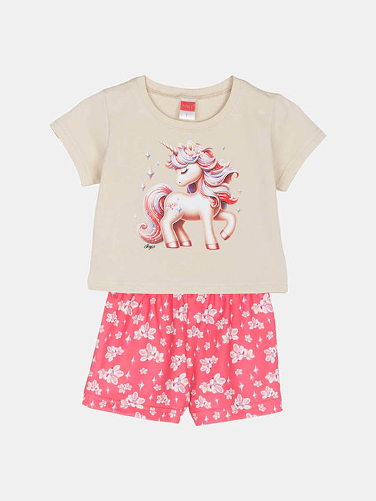 Joyce Kids' Set with Shorts Summer 2pcs Beige U...