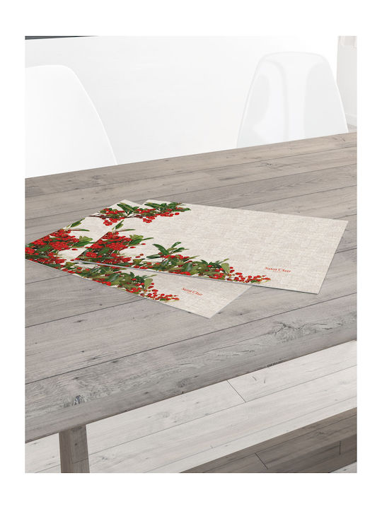 Saint Clair Χριστουγεννιάτικο Σουπλά 45x33εκ.