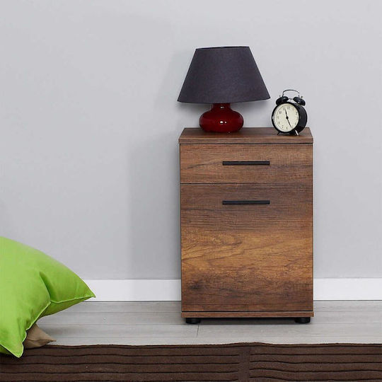 Trendline Wooden Brown Bedside Table 40x39x57cm AD_KMD-511-OO-1 Trendline Wooden Brown Bedside Table 40x39x57cm AD_KMD-511-OO-1