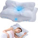 Orthopädisches Kissen mit Memory Foam 62x35x13cm in Weiß Farbe