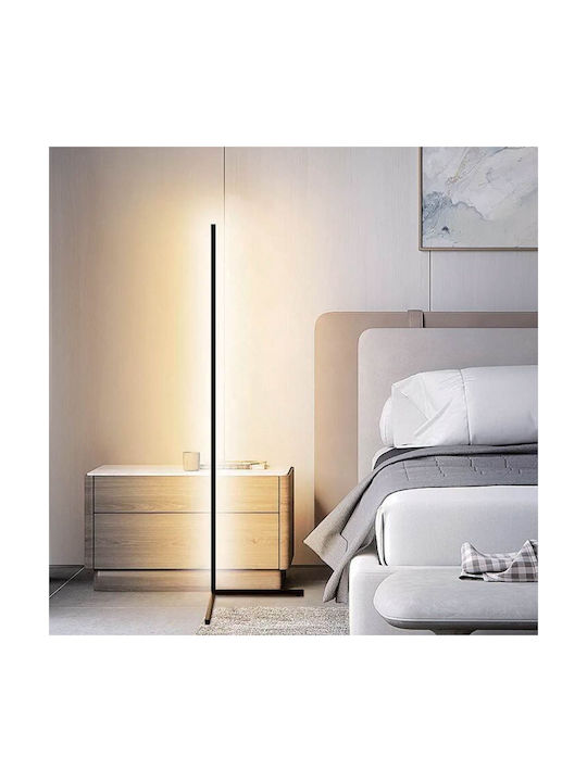 Led Floor Lamp Rgb Model Black 140 Cm Remote Control Included