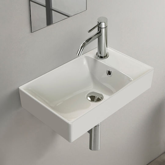 Cerastyle Επικαθήμενος Νιπτήρας Πορσελάνης 50x30x12cm Λευκό