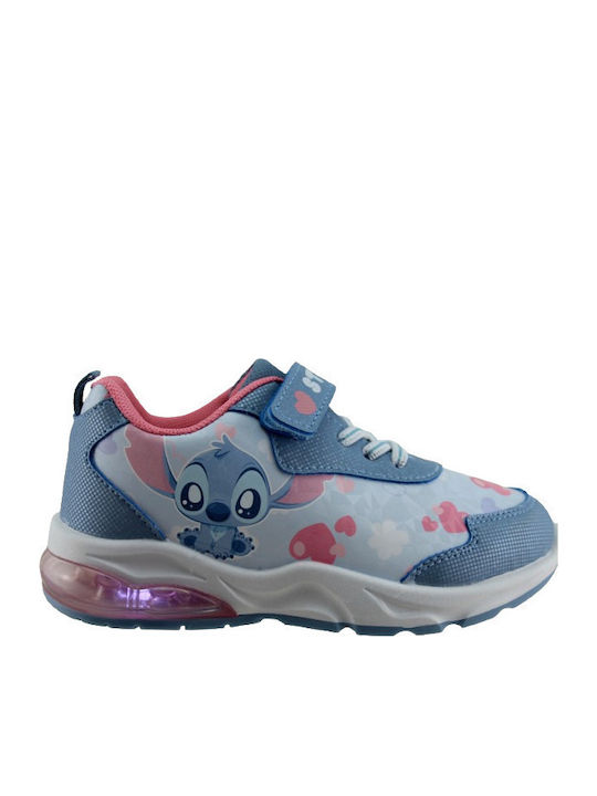 Disney Stitch Kids Sneakers with Lights Light Blue