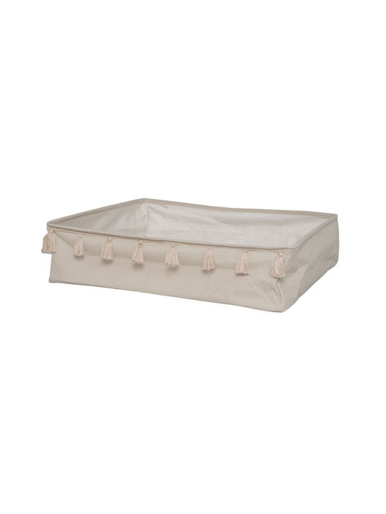 Jabadabado Fabric Under Bed Storage Basket Beige