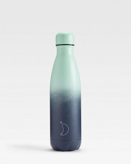 Chilly's Series Gradient Bottle Thermos Stainless Steel BPA Free 500ml Deep Spring