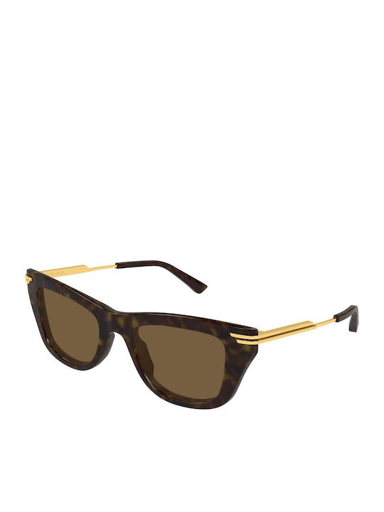 Bottega Veneta Women's Sunglasses with Brown Ta...
