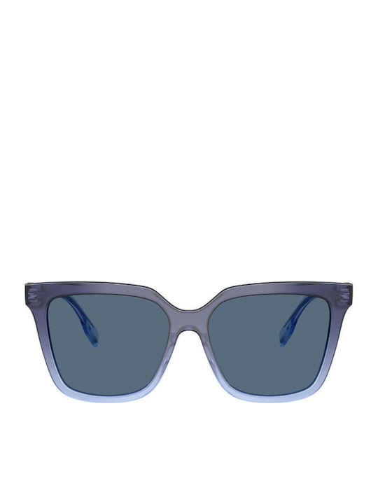 Tory Burch Damen Sonnenbrille mit Blau Kunststoff Gestell und Blau Verlaufsfarbe Linse TY7212D-317880