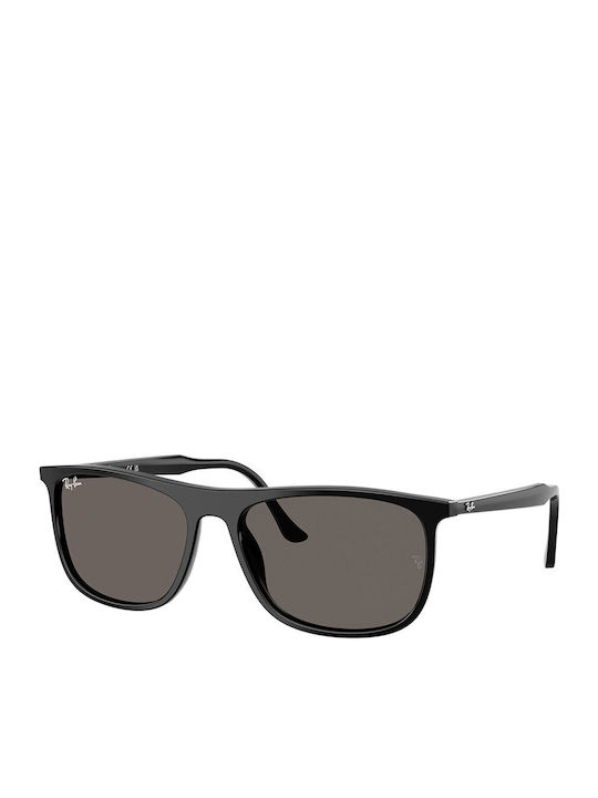 Ray Ban Ανδρικά Γυαλιά Ηλίου με Μαύρο Κοκκάλινο Σκελετό και Μαύρο