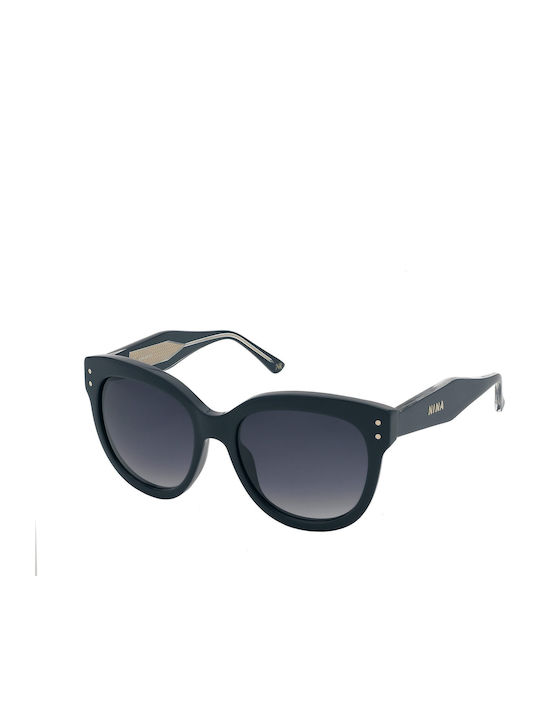 Nina Ricci Women's Sunglasses with Green Plastic Frame and Blue Gradient Lens S0388646