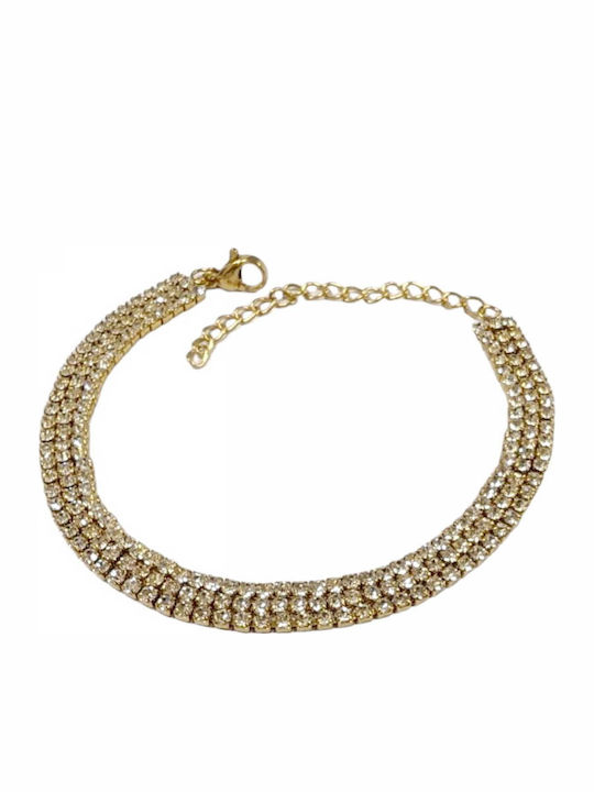 Tatu Moyo Women's Bracelet made of Steel Gold P...