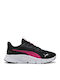 Flexfocus Lite Kinder Sportschuhe Laufen mit Schnürsenkeln Schwarz
