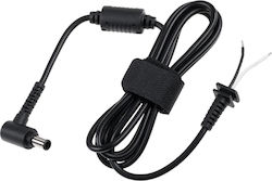 Instalare cablu cu conector de alimentare unghi drept 6.5/4.4 19.5v/5.13a Rebel