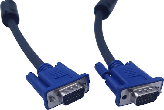 Naxius Cable VGA male - VGA male Μαύρο 10m