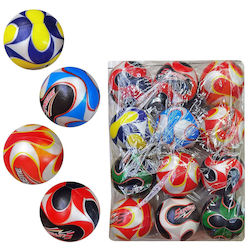 Rubber Ball Football Design Ø6.5cm Toymarkt 913580 12pcs 71-3560