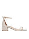 Gena Leather Sandals White
