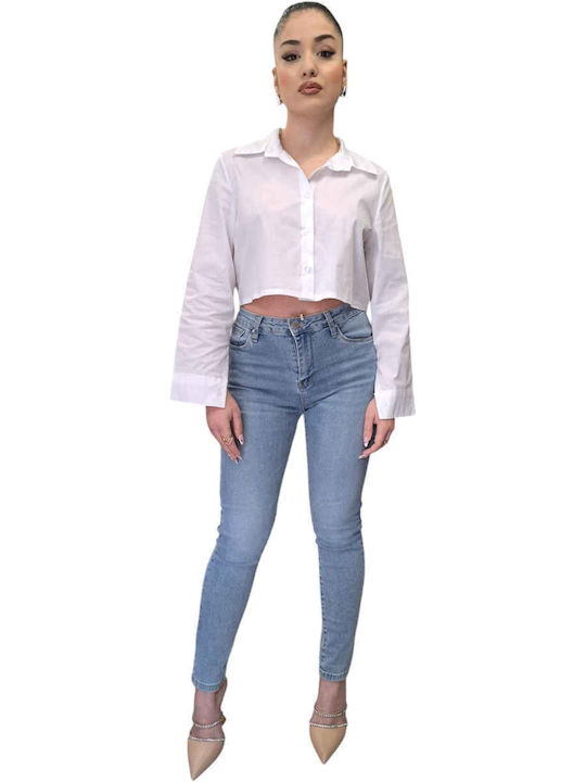 Remix Women's Long Sleeve Shirt White, Black