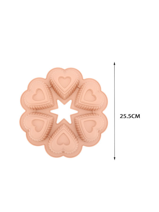 Tpster Φόρμα Ζαχαροπλαστικής για Cupcakes/Muffins από Σιλικόνη Ροζ