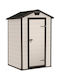 Kunststoff Lagerhaus Manor Beige Offen B128xT94xH196m