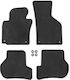 Car 247506 Rubber Mats Vw Golf V 2003-2008 Golf Vi 2008-2013 Jetta Iii 2005-2010 Scirocco Iii 2008 Seat Leon 2006-2012 4 Pieces Black