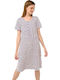 Vamp Summer Women's Nightdress Blue Peony