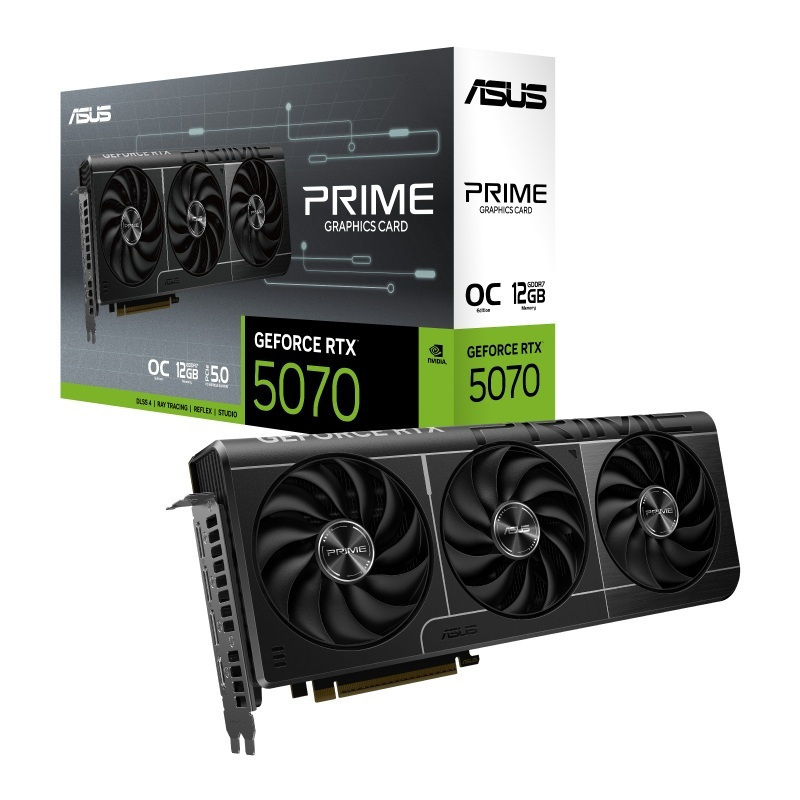 Asus GeForce RTX 5070 12GB GDDR7 Prime OC Κάρτα Γραφικών