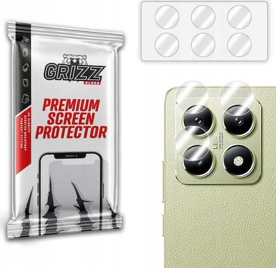 GrizzGlass Hybridglass Camera Protection Tempered Glass Transparent for the Xiaomi 14T Pro