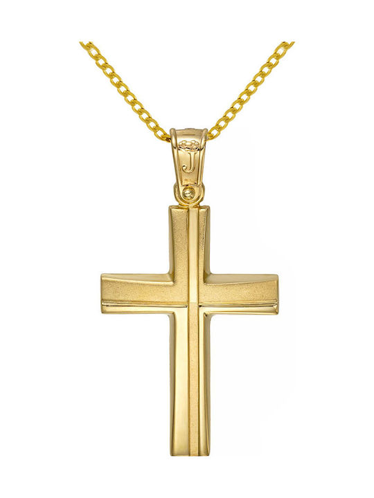 Papoulidis Jewellery Χρυσός Σταυρός 14Κ Διπλής Όψης Papoulidis Jewellery Χρυσός Σταυρός 14Κ Διπλής Όψης