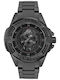 Philipp Plein The $kull Men's Battery Watch With Black Metal Bracelet
