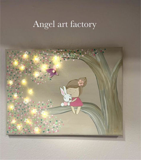 "3D Flower Butterfly" Lighted Painting Frame