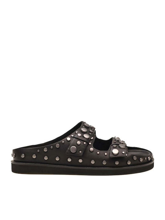 Ash Combo A Leather Women's Flat Sandals Flatfo...