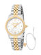 Just Cavalli Damen Uhr mit Gold Metallarmband