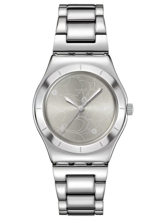 Swatch Swatch Womens Watch 33mm Battery With Silver Steel Bracelet