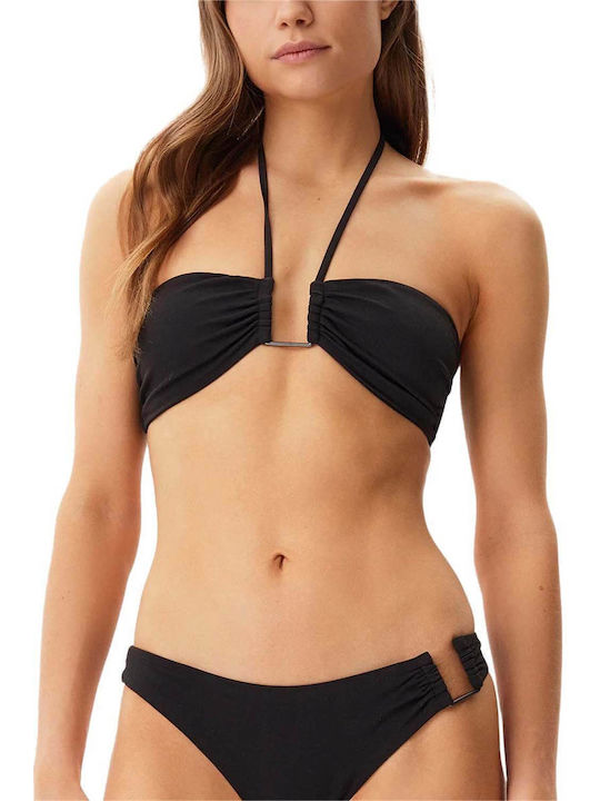 Fără bretele Top bikini Black