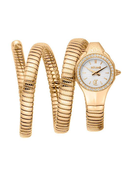 Just Cavalli Signature Snake Uhr mit Gold Metal...