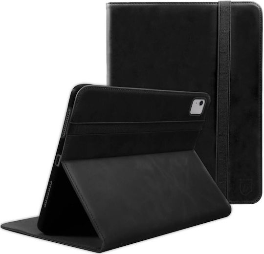 Rosso Deluxe Flip Cover Δερμάτινη Μαύρη (iPad Air 13" 2024)