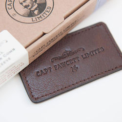 Captain Fawcett Leather Mustache Comb Case
