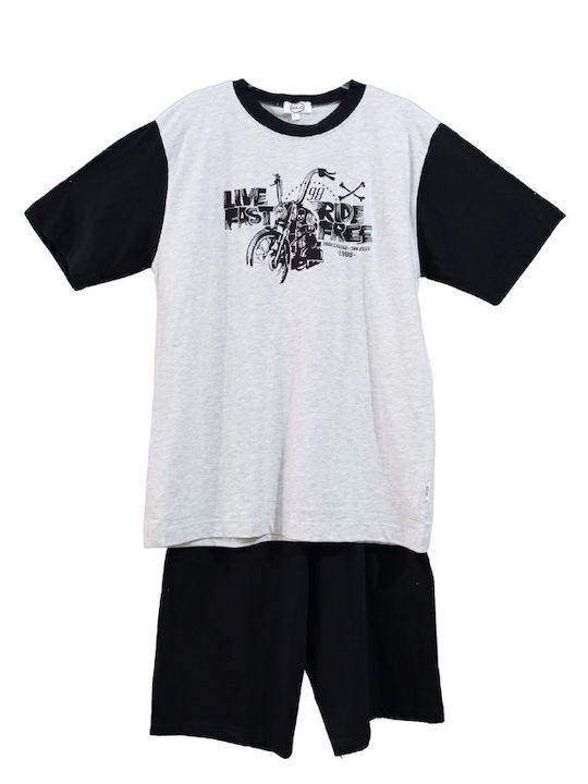 Baracuda Men's Summer Pajamas Set Gray