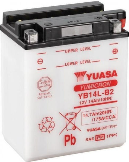 Yuasa Yumicron Deschis Baterie Motocicleta cu Capacitatea 14Ah