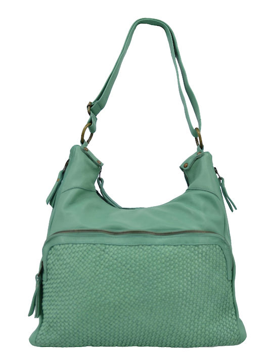 Dermatina 100 Leather Women's Bag Shoulder Verde