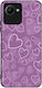 Sonique Heart Serie Hülle Realme C30 Violett