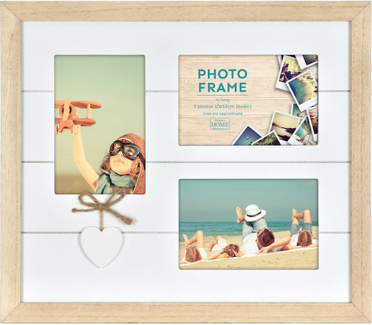 Innova Multi Wall-mounted Picture Frame 3 Pieces Wooden with Beige Frame