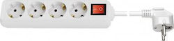 Goobay Power Strip 4 Sockets with Cable 1.5m