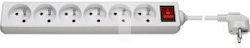 Goobay Power Strip 6 Sockets with Cable 1.5m