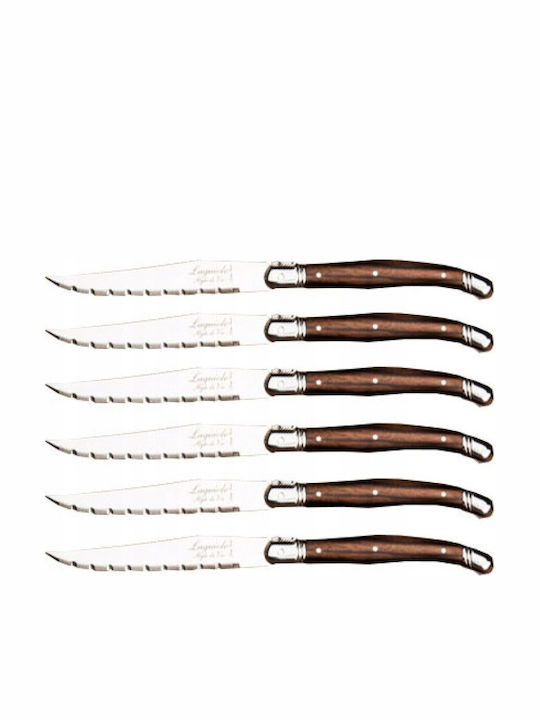 Laguiole Tradition Steak Knives Made Of Stainless Steel 6 Pieces